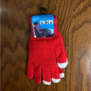 Touch Screen Gloves Red
